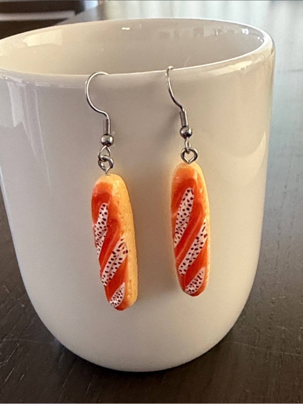 Pastry Baguette Earring Kawaii Gift Jewelry